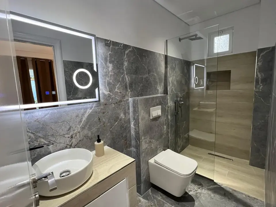 Double room with mountain view at Apartments Klajdi